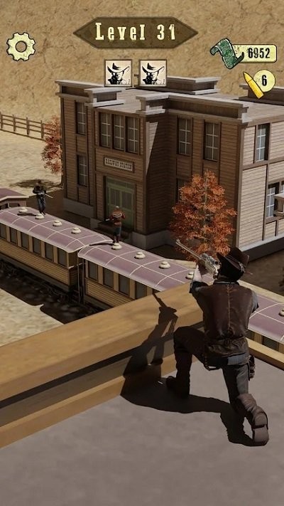 狂野西部狙击手牛仔战争游戏