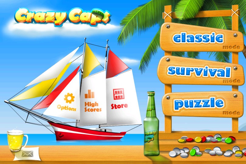 疯狂瓶盖小游戏