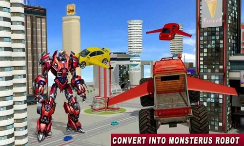 飞行卡车机器人手机游戏