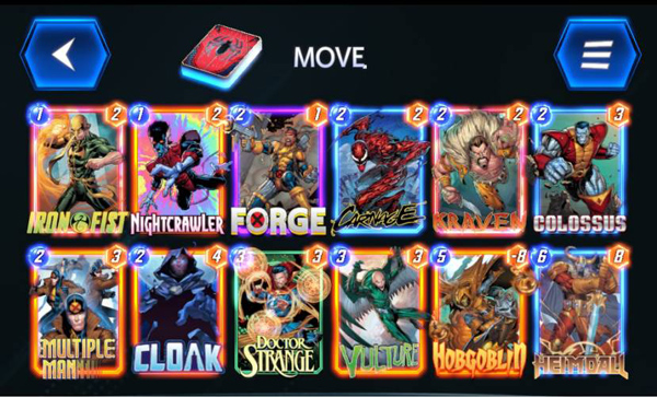 漫威终极逆转卡组推荐 漫威终极逆转卡组推荐