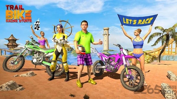 越野特技摩托赛最新版(Trail Bike Racing Tricky Stunts)